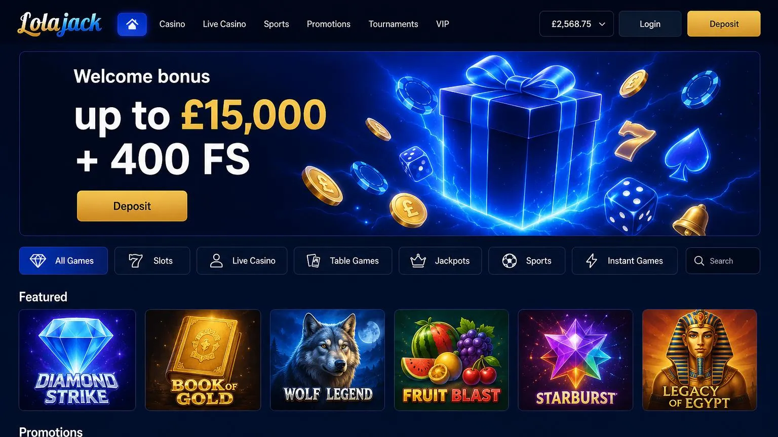 About Lolajack Casino