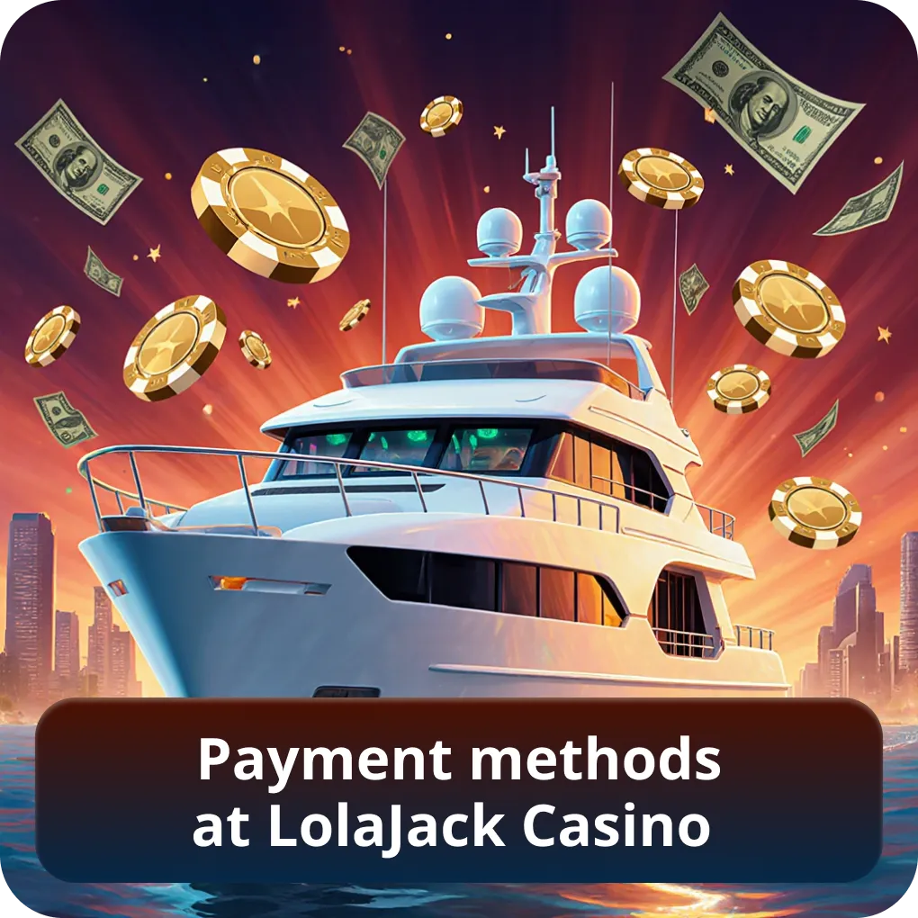 Payment methods at Lolajack Casino